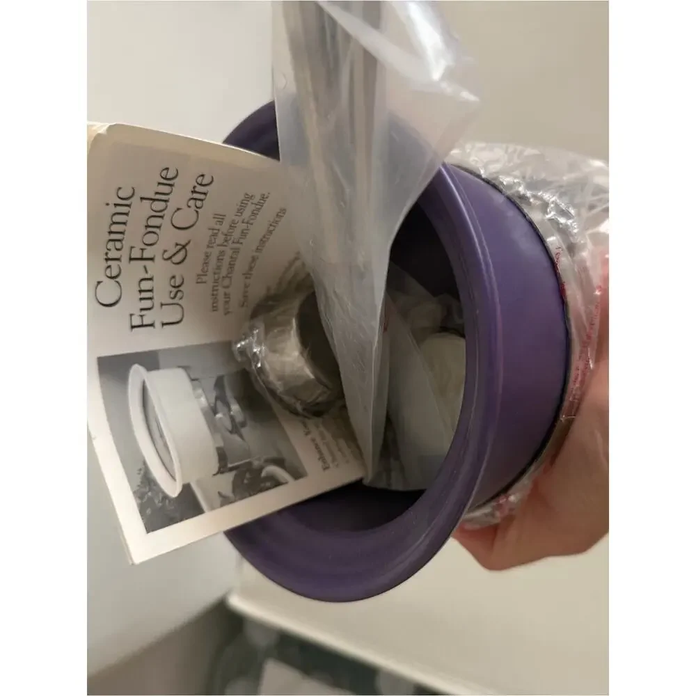 🗽NEW Fondue Pot Bowl in Purple - Essential Home Dining Accessory